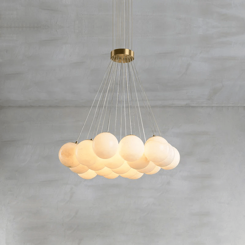 Alabaster Balls Chandelier - Loonglight