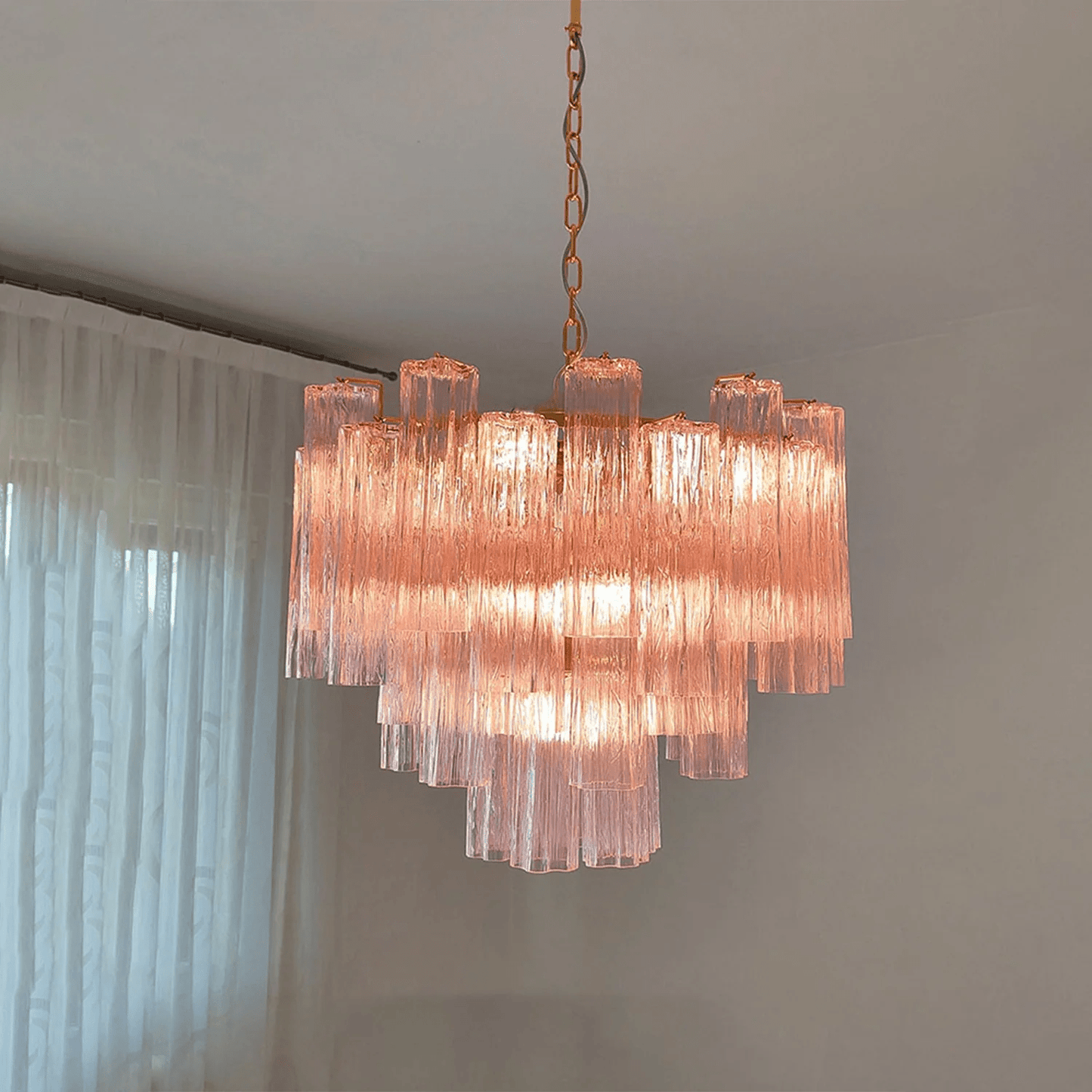 Murano Floral Tube Chandelier - Loonglight