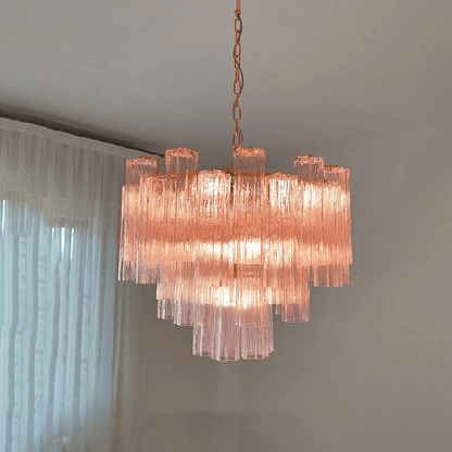 Murano Floral Tube Chandelier - Loonglight