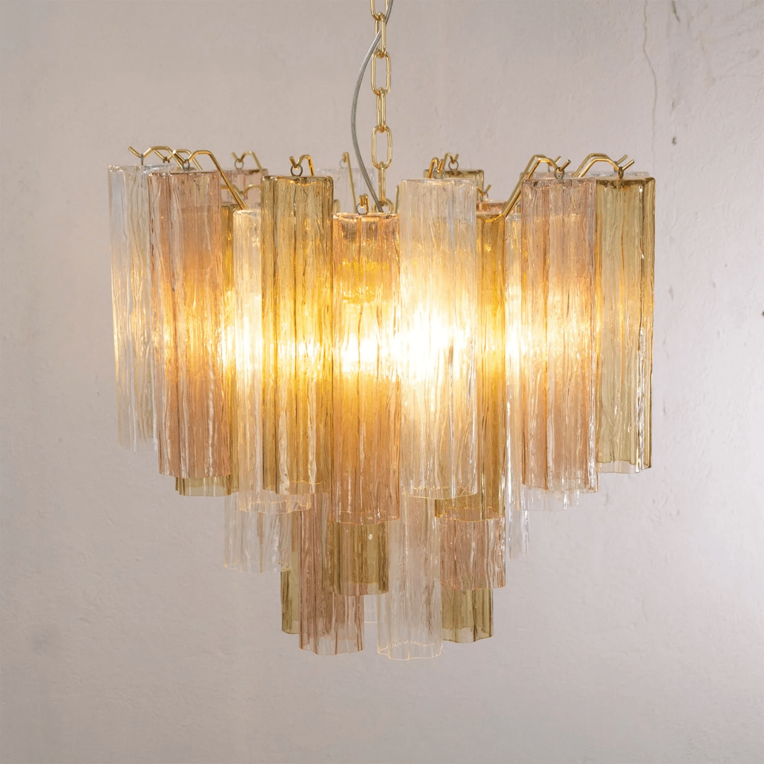 Murano Floral Tube Chandelier - Loonglight