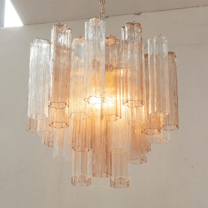 Murano Floral Tube Chandelier - Loonglight