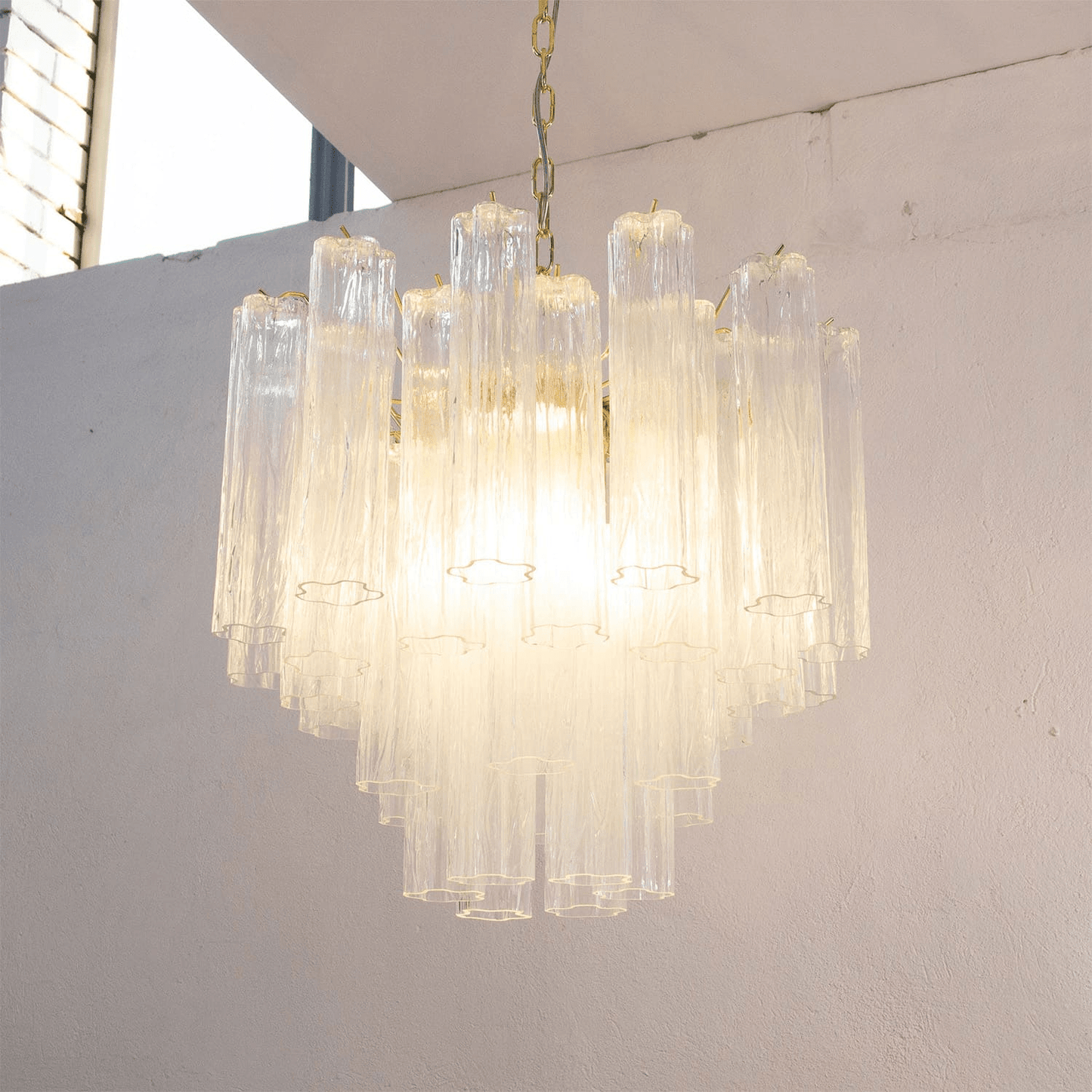 Murano Floral Tube Chandelier - Loonglight