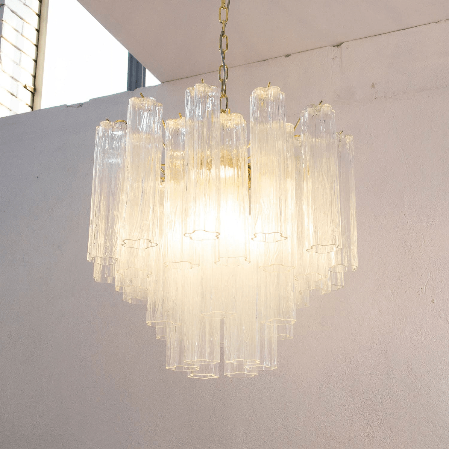 Murano Floral Tube Chandelier - Loonglight