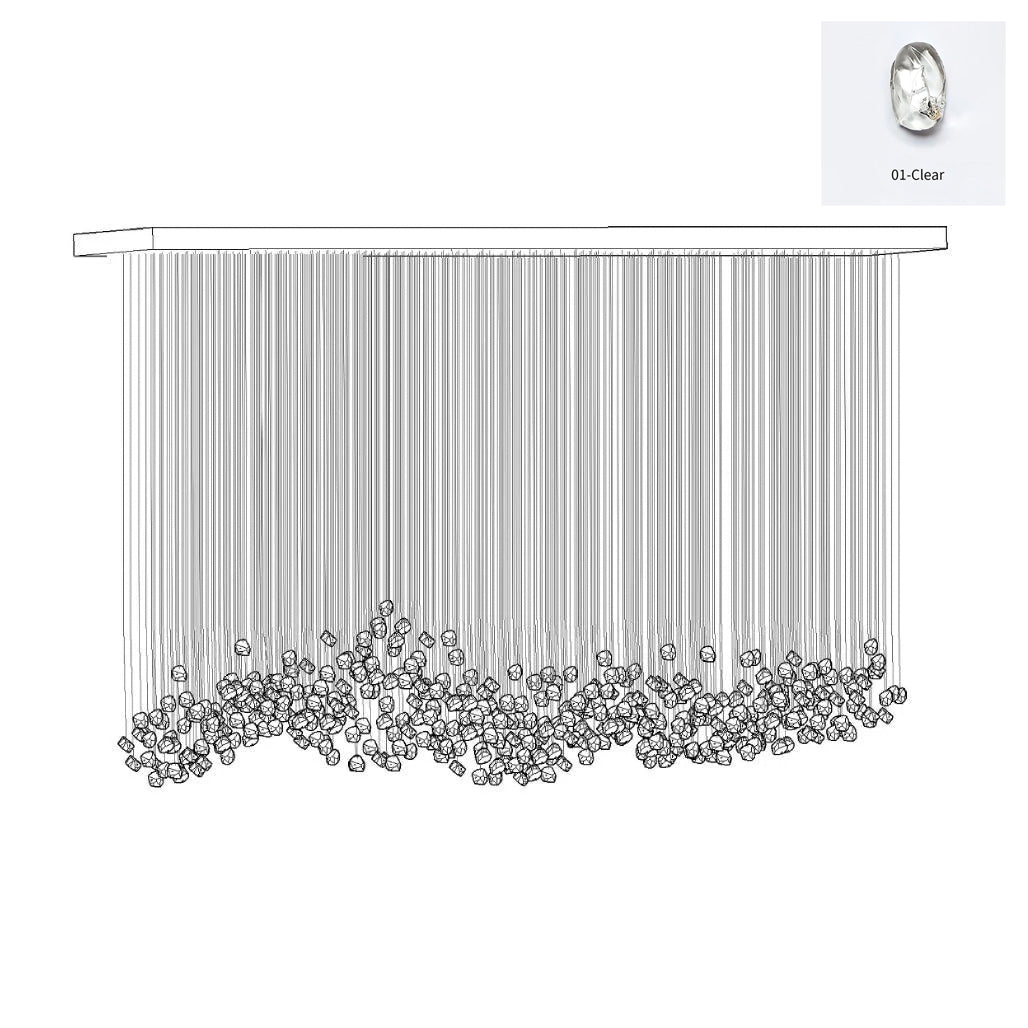 Luxurious Crystal Stone Chandelier - Loonglight