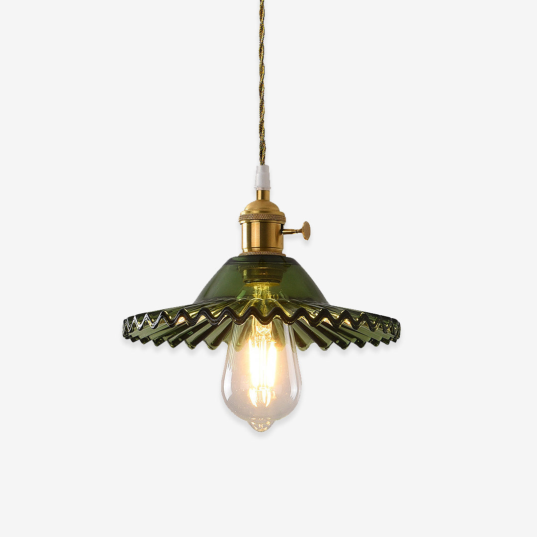 Mini Pleated Glass Pendant Lamp