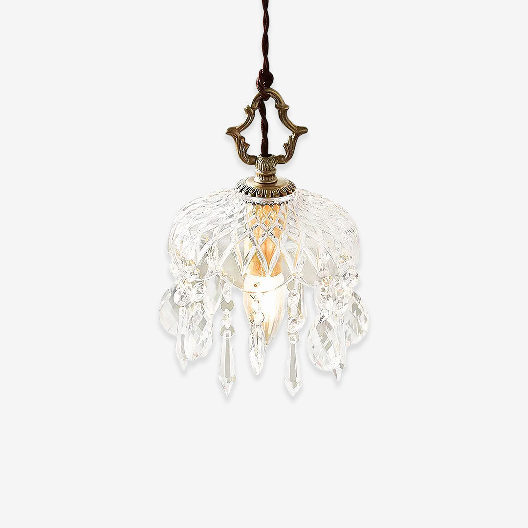 Vintage Crystal Pendant Lamp