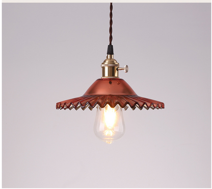 Mini Pleated Glass Pendant Lamp