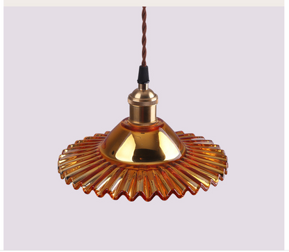 Mini Pleated Glass Pendant Lamp