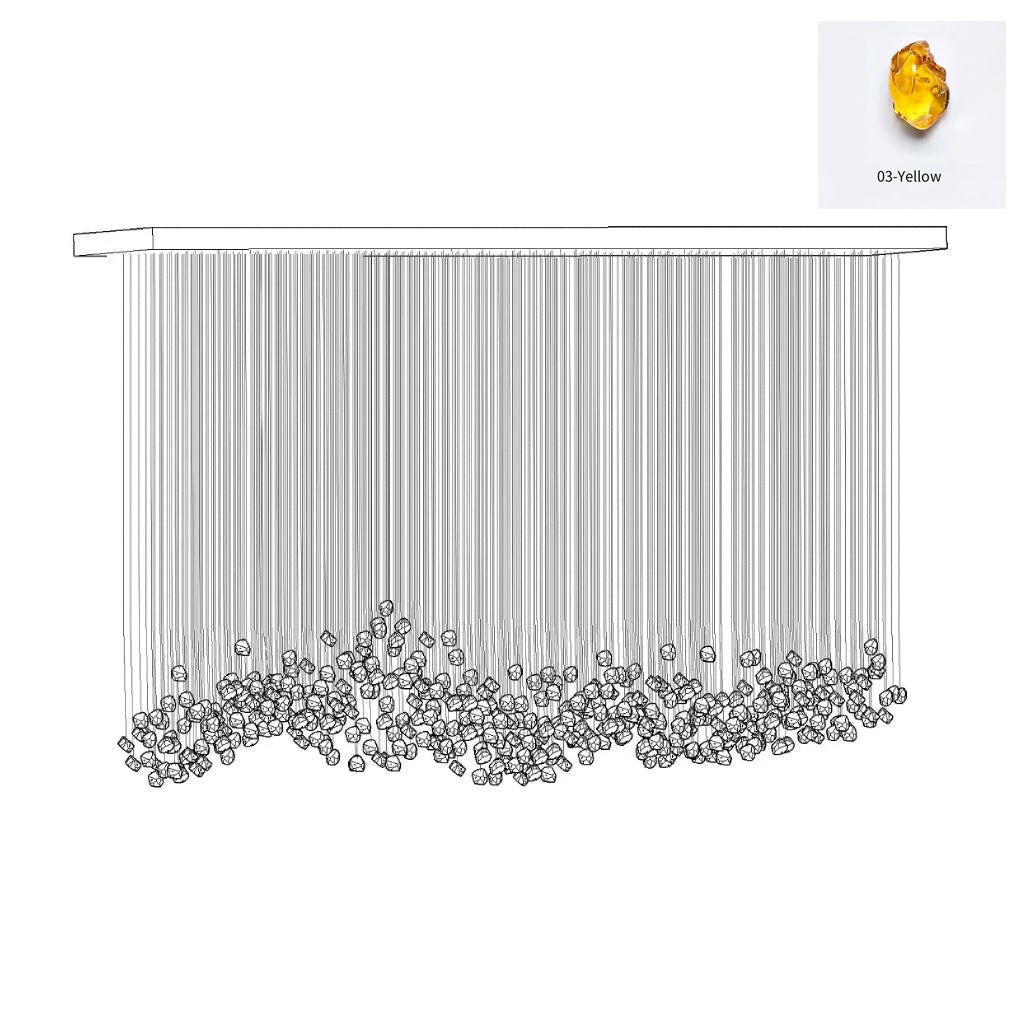 Luxurious Crystal Stone Chandelier - Loonglight