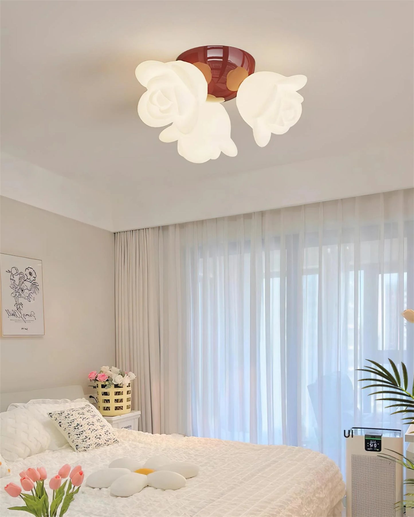 Aesa Rose Ceiling Light - Loonglight