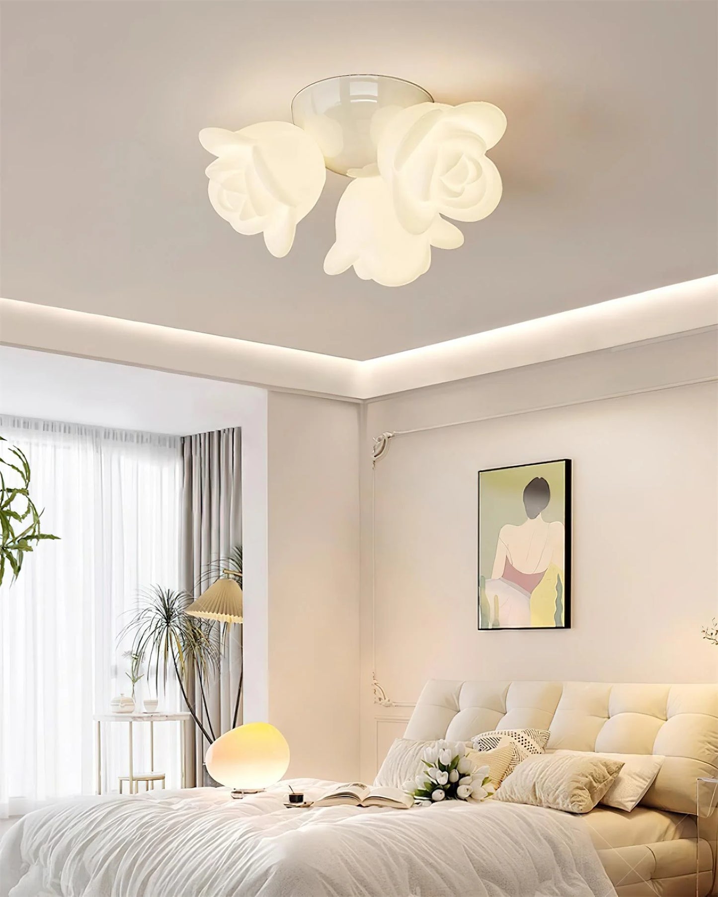 Aesa Rose Ceiling Light - Loonglight