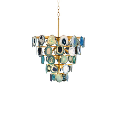 Agate Chandelier 5F dekoorlight Blue