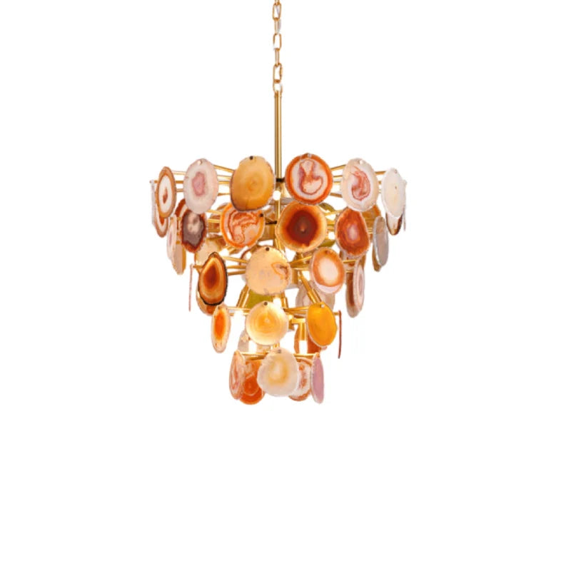 Agate Chandelier dekoor light Yellow