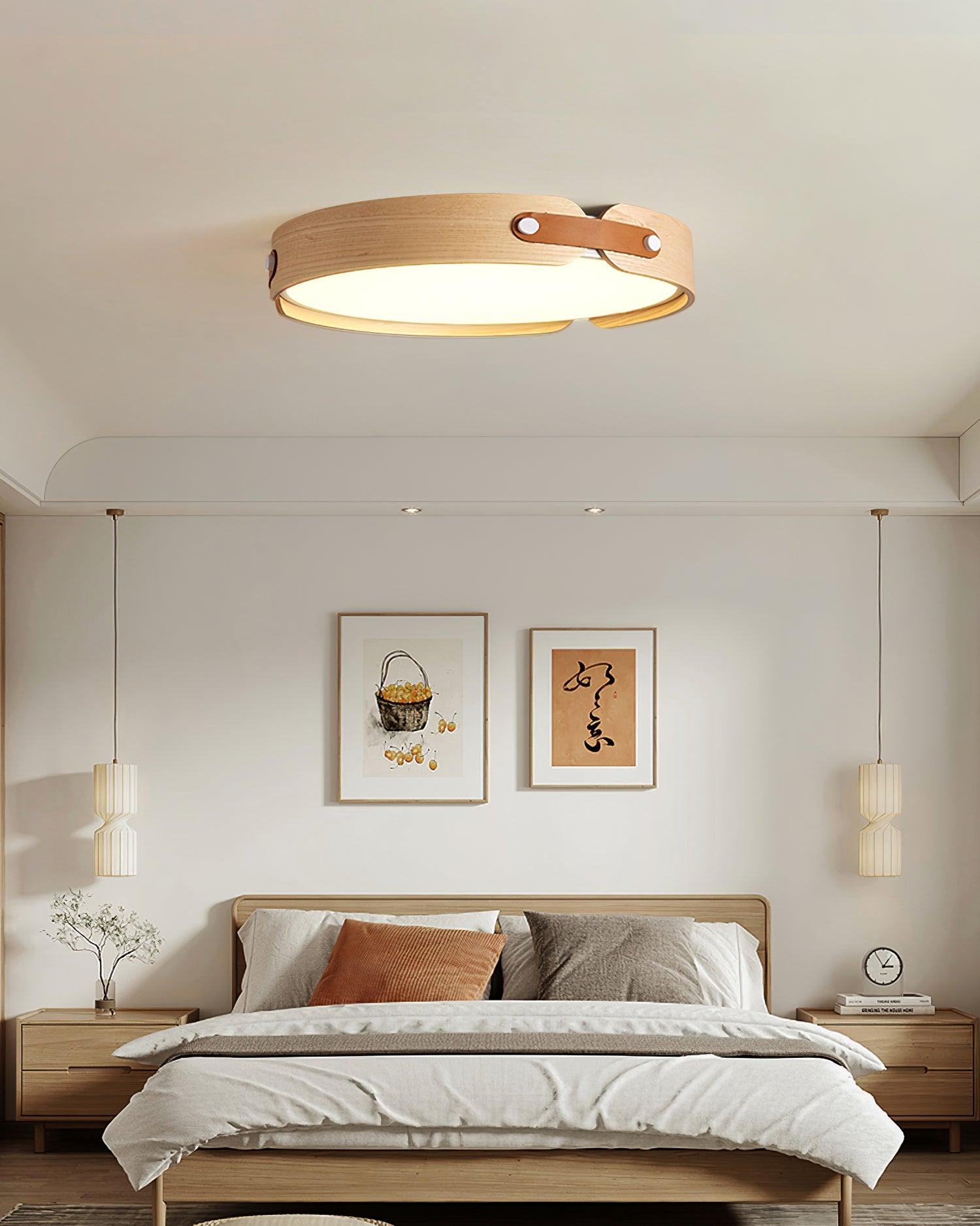 Aiwen Wood Ceiling Light - Loonglight