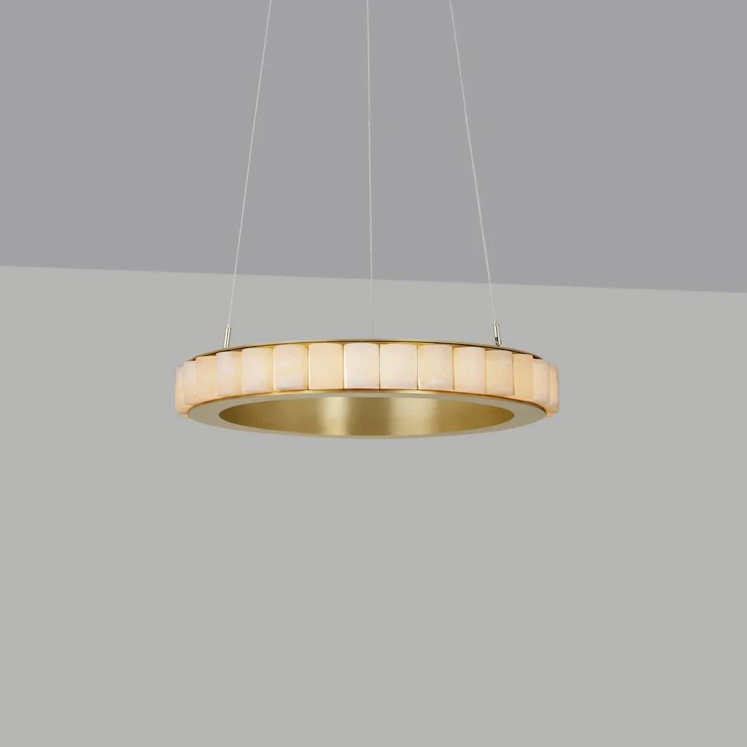 Alabaster Avalon Halo Chandelier - Loonglight