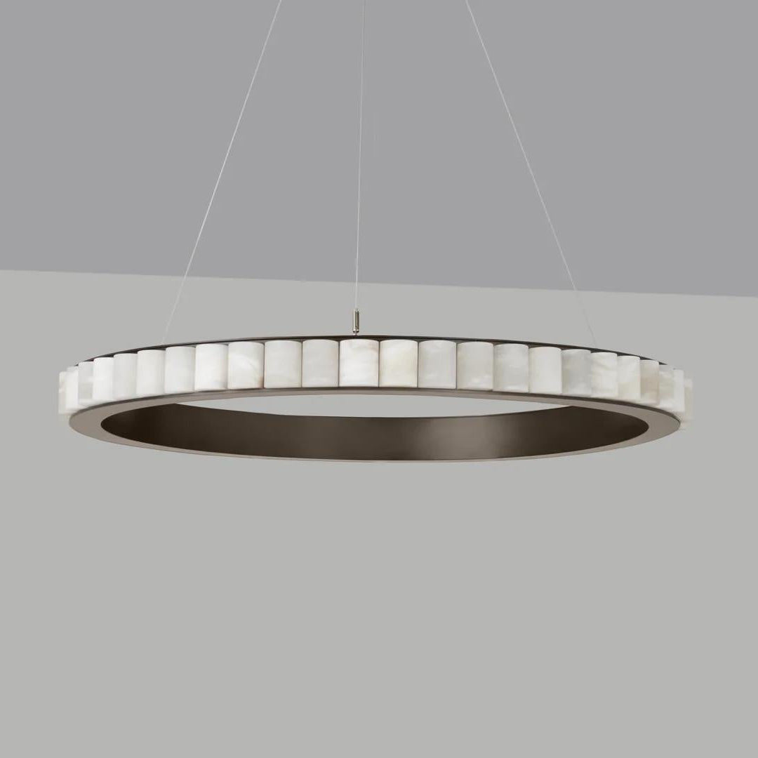 Alabaster Avalon Halo Chandelier - Loonglight