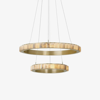 Alabaster Avalon Halo Chandelier - Loonglight