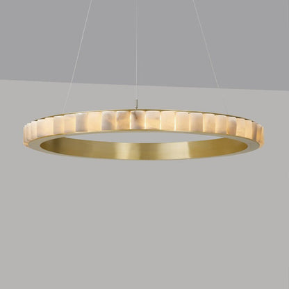 Alabaster Avalon Halo Chandelier - Loonglight