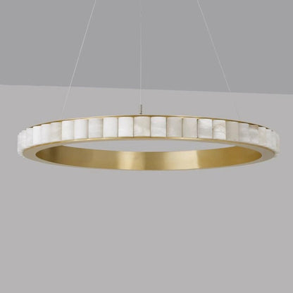 Alabaster Avalon Halo Chandelier - Loonglight