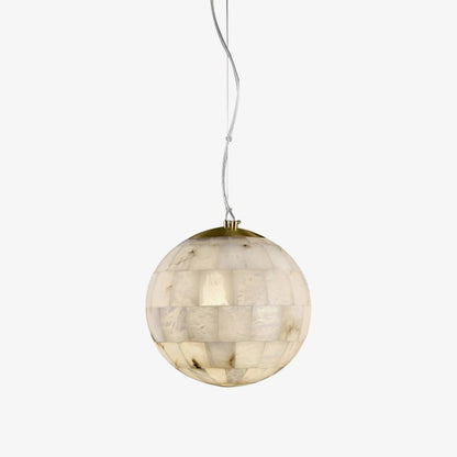 Alabaster Ball Pendant Light - Loonglight