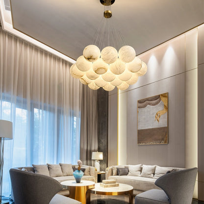 Alabaster Balls Chandelier - Loonglight