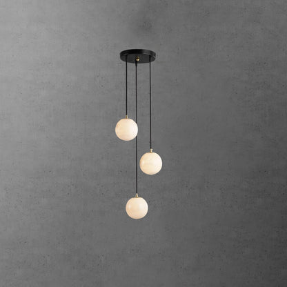 Modern Multi-Globe Alabaster Chandelier - Loonglight