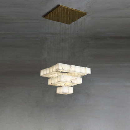 Alabaster Box Pendant Light