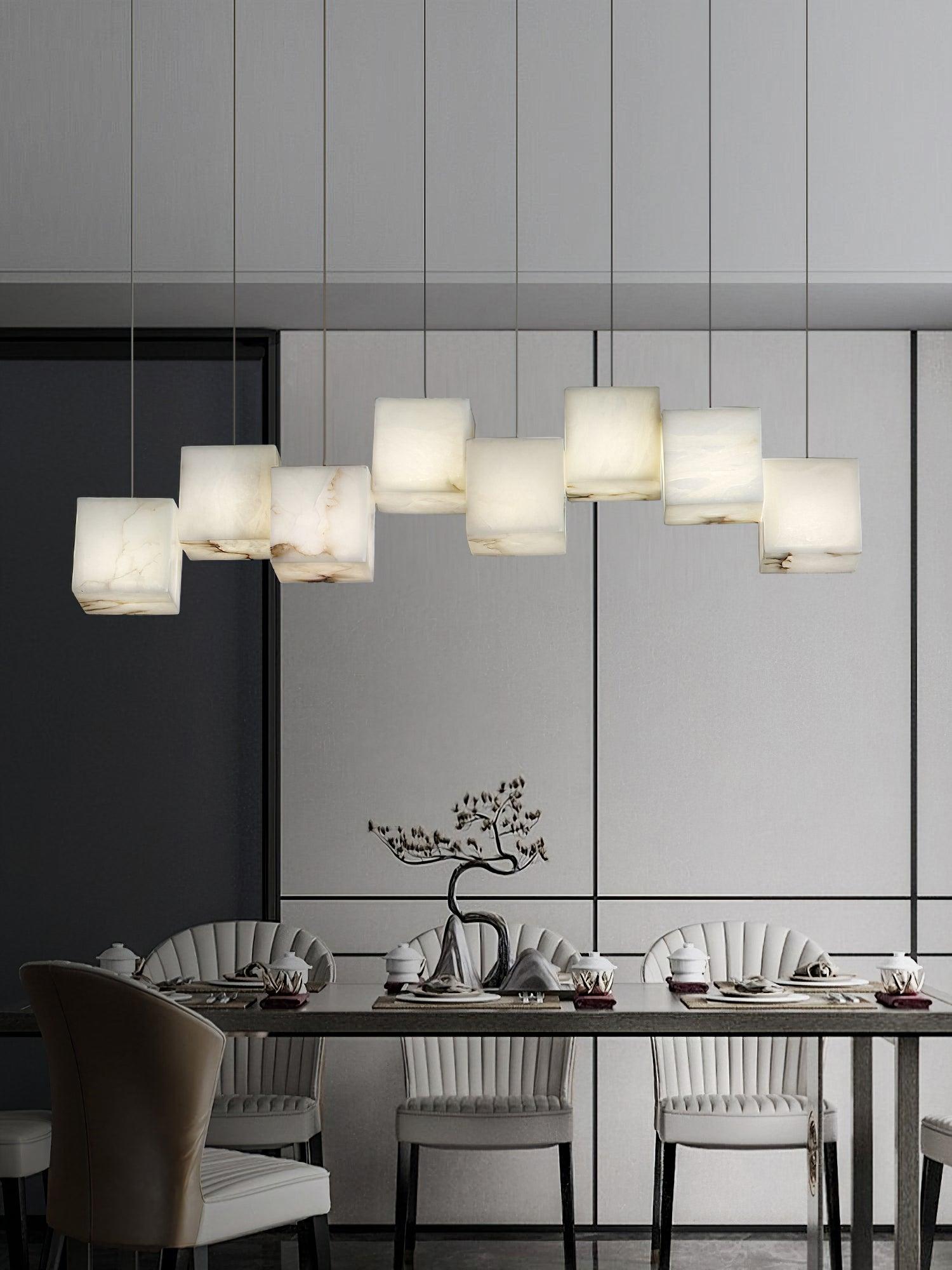 Alabaster Box Pendant Light - Loonglight