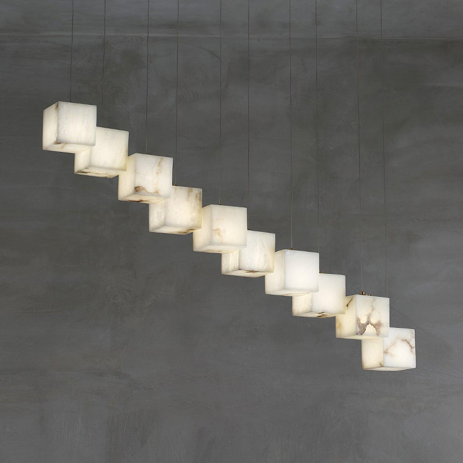 Alabaster Box Pendant Light - Loonglight