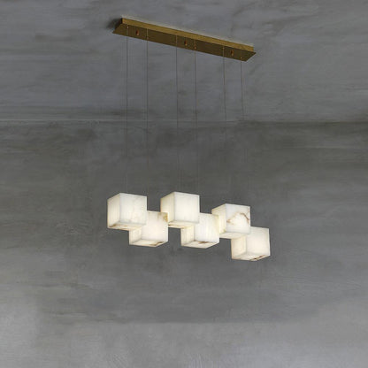 Alabaster Box Pendant Light - Loonglight