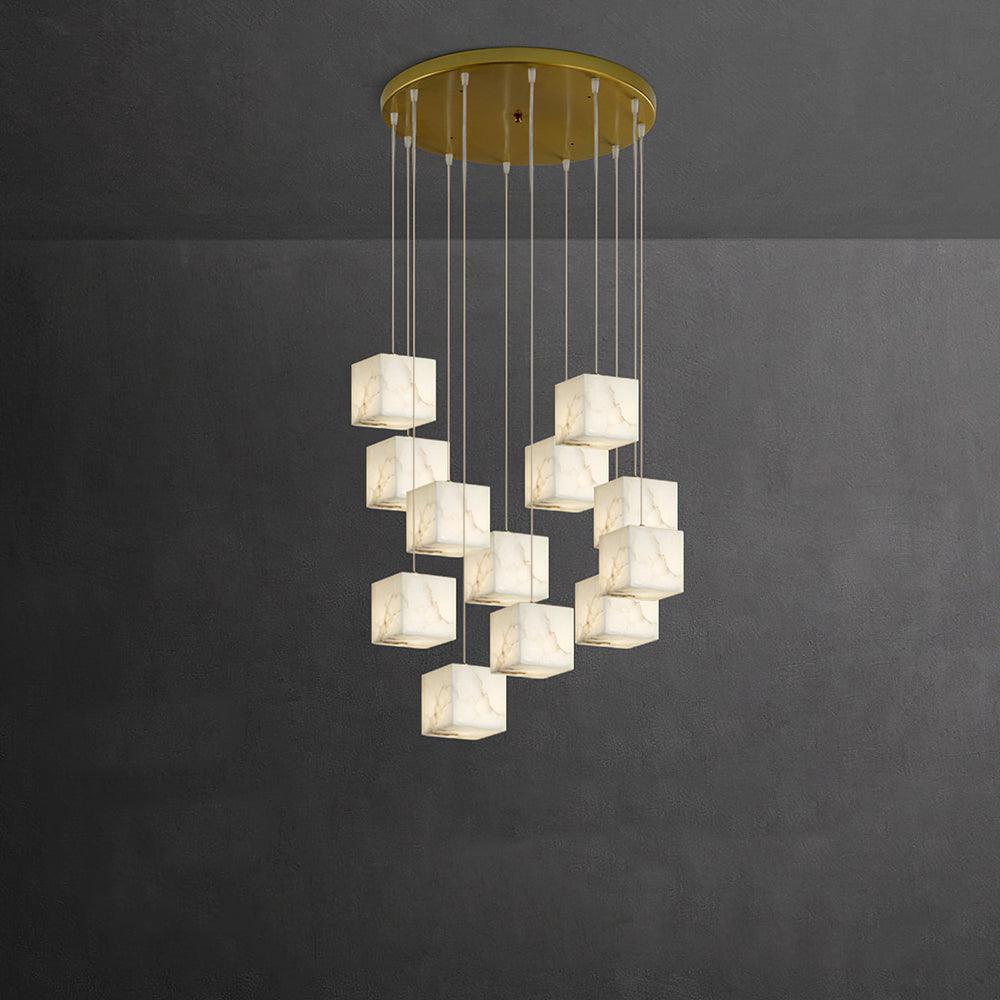 Alabaster Box Pendant Light - Loonglight