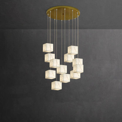 Alabaster Box Pendant Light - Loonglight