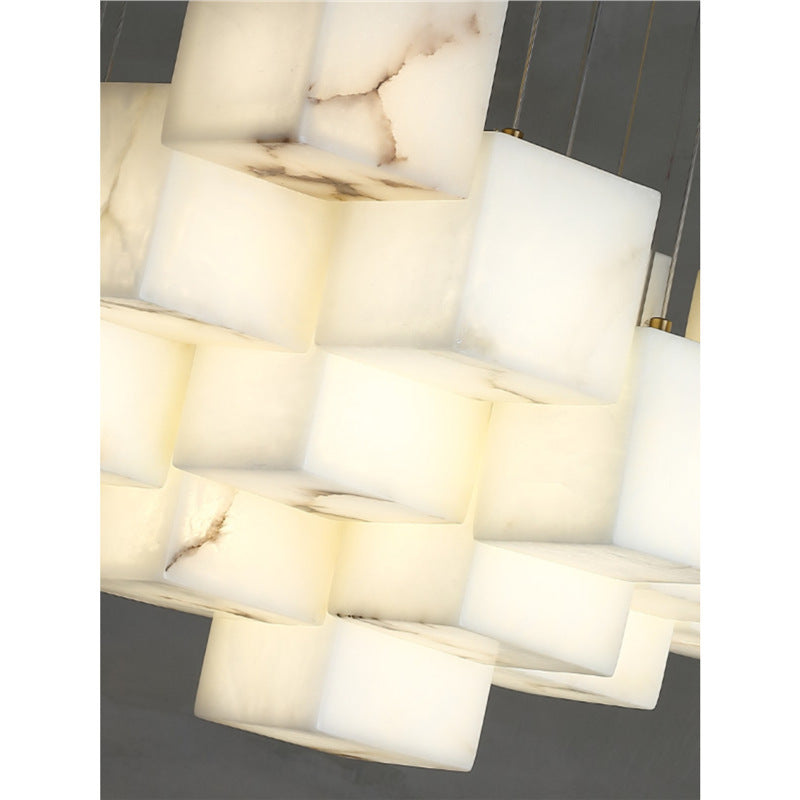 Alabaster Box Pendant Light - Loonglight