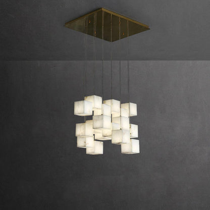 Alabaster Box Pendant Light - Loonglight