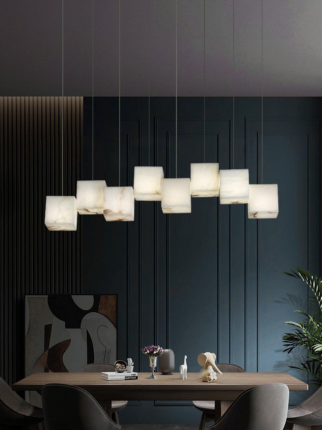 Alabaster Box Pendant Light - Loonglight