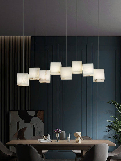 Alabaster Box Pendant Light - Loonglight