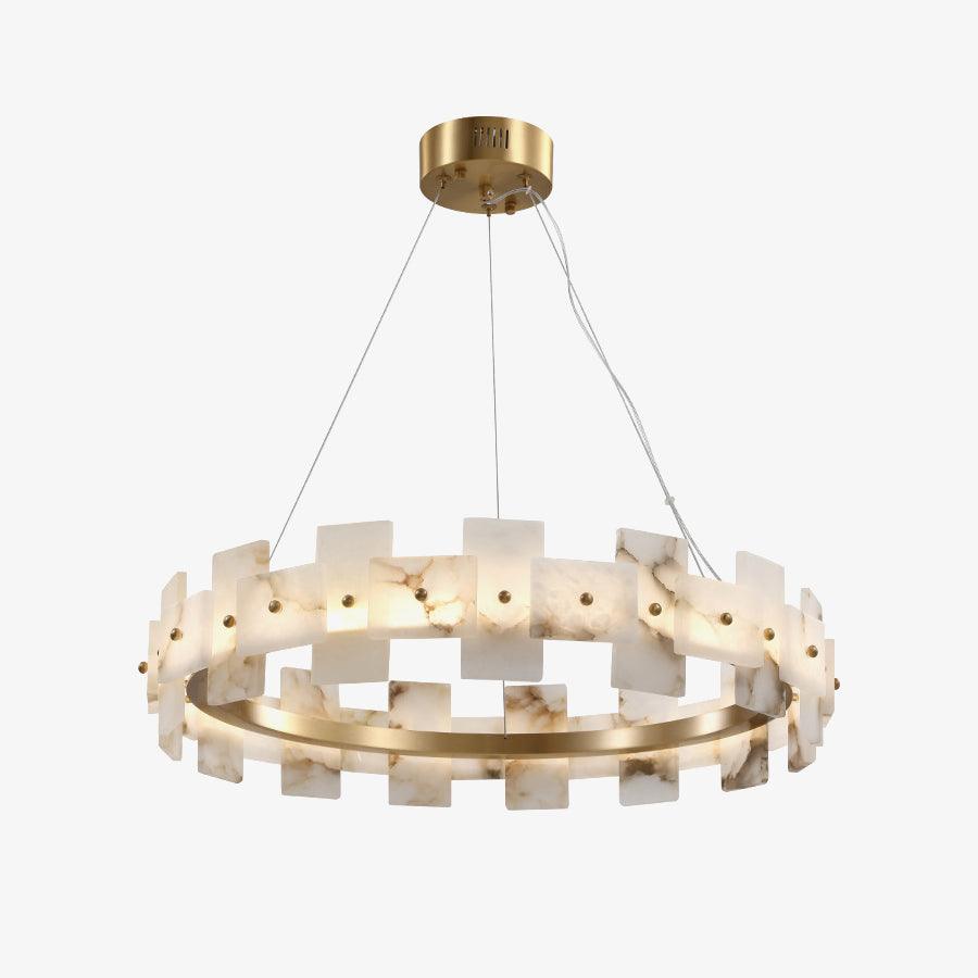 Alabaster Halo Chandelier - Loonglight