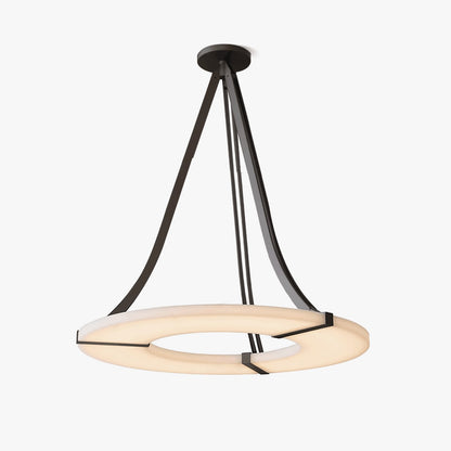 Alabaster Halo Pendant Light - Loonglight