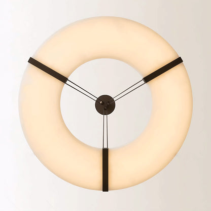 Alabaster Halo Pendant Light - Loonglight