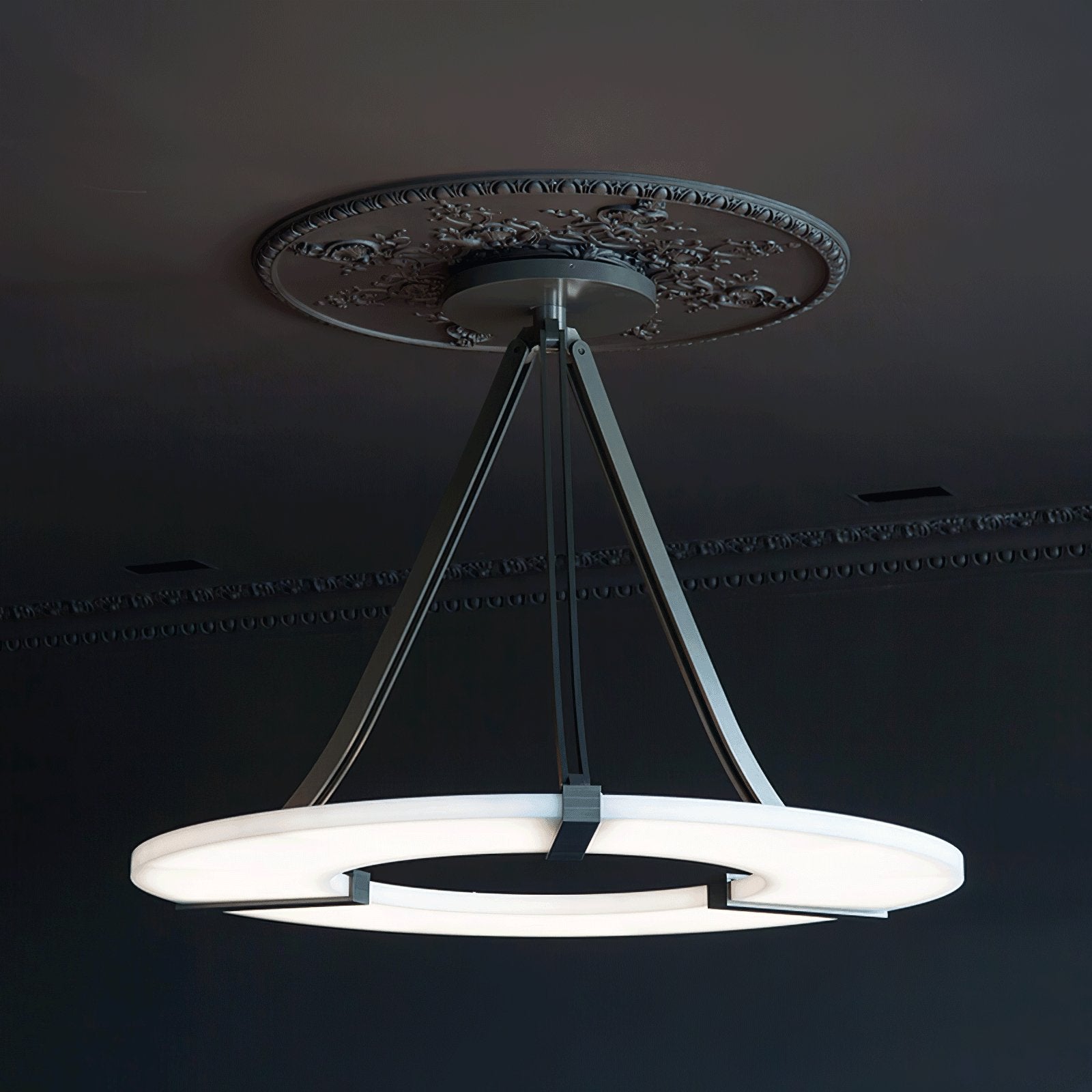 Alabaster Halo Pendant Light - Loonglight