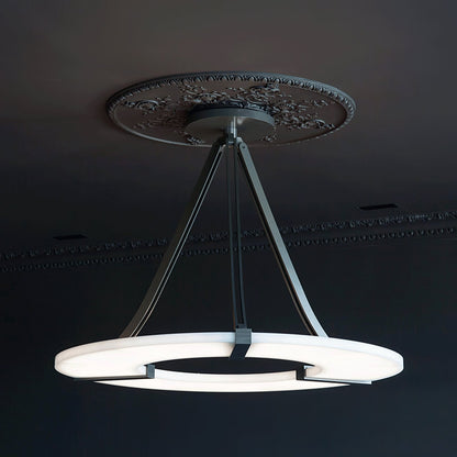 Alabaster Halo Pendant Light - Loonglight