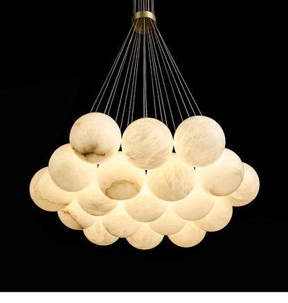 Alabaster Balls Chandelier - Loonglight