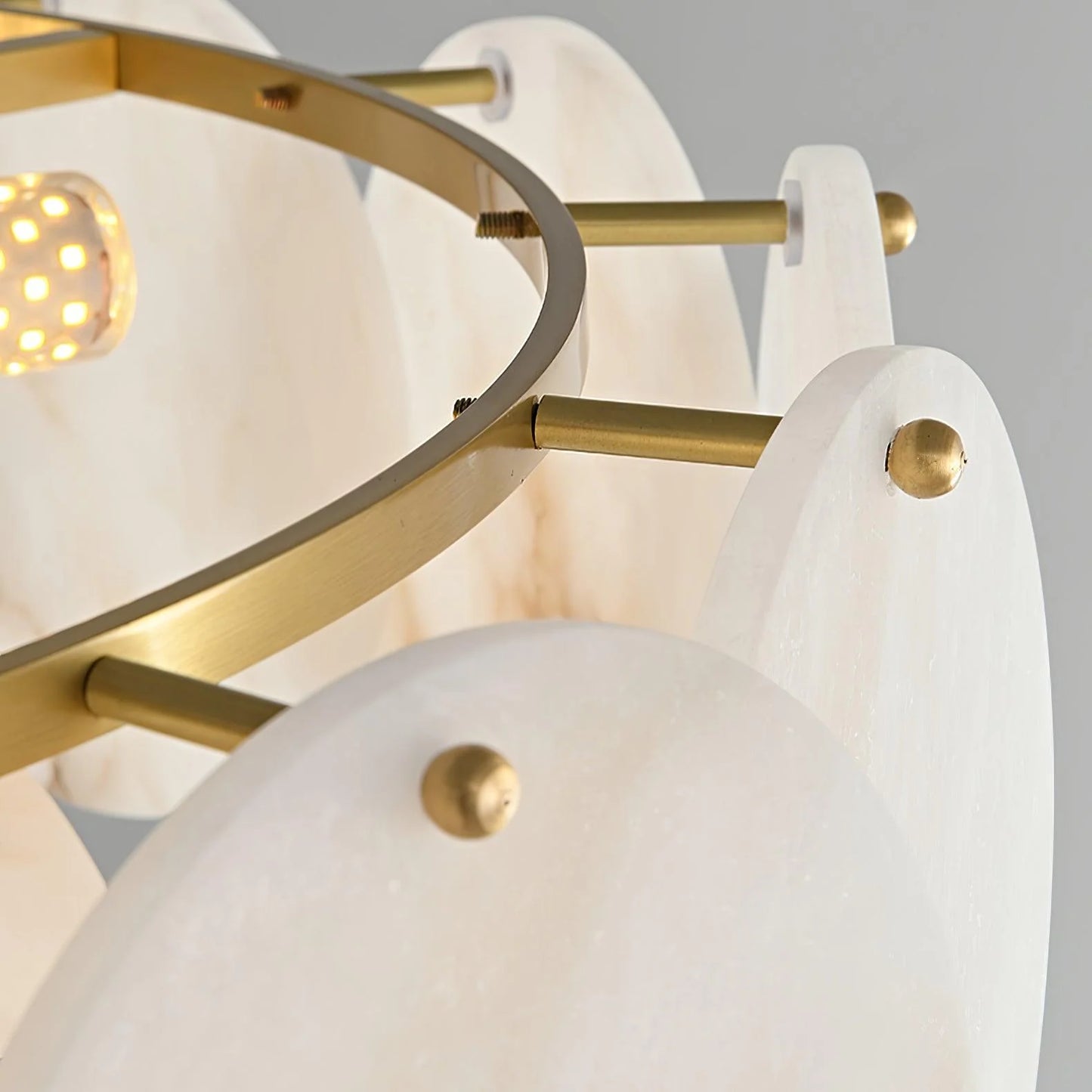 Alabaster Shell Chandelier - Loonglight