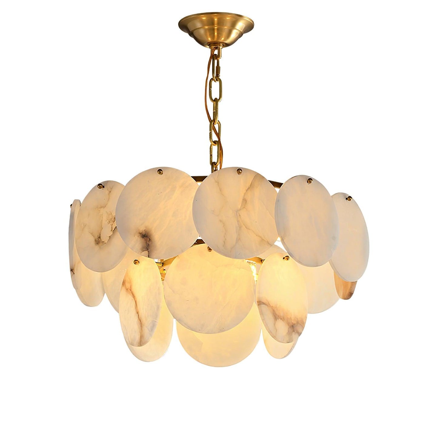 Alabaster Shell Chandelier - Loonglight