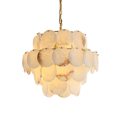 Alabaster Shell Chandelier - Loonglight