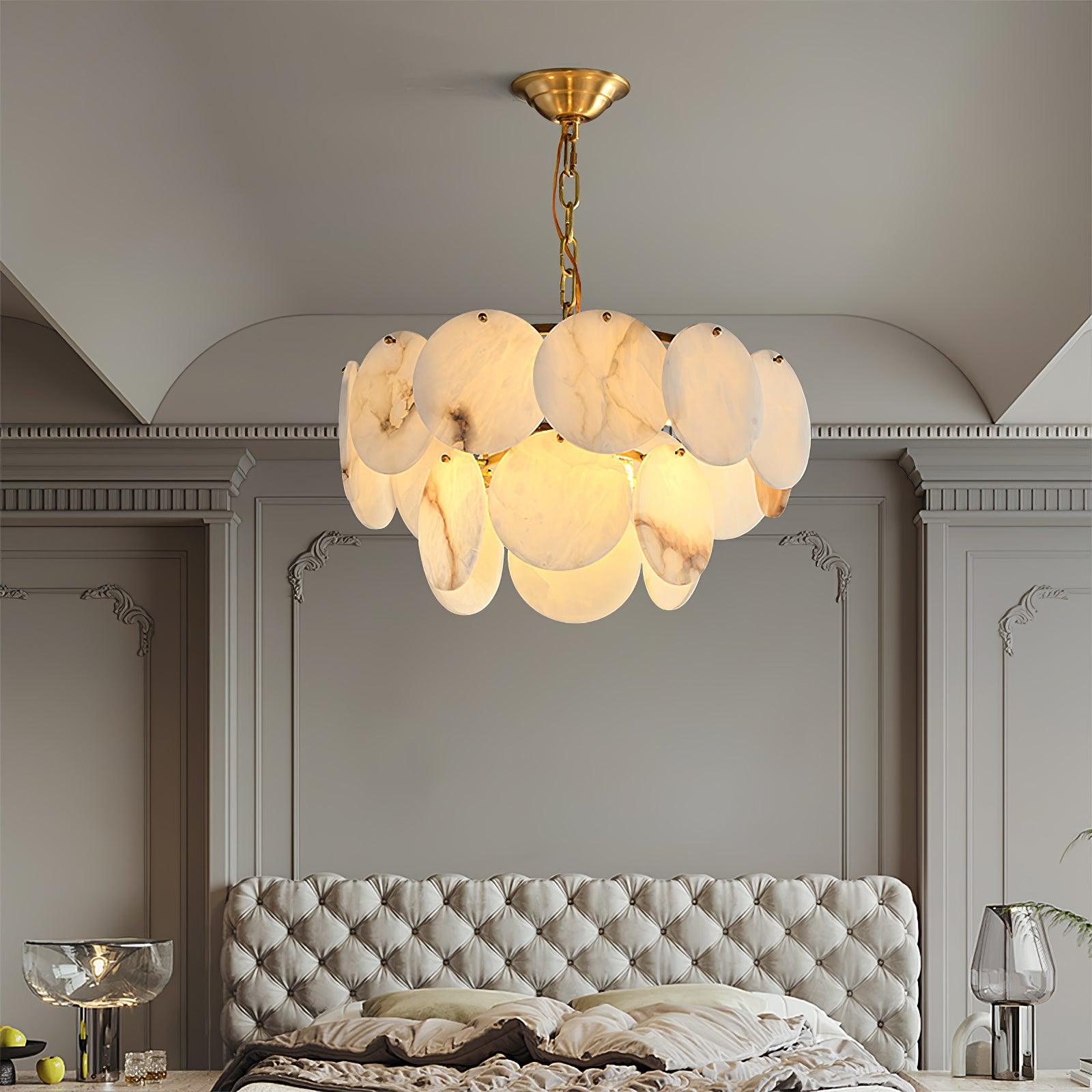 Alabaster Shell Chandelier - Loonglight