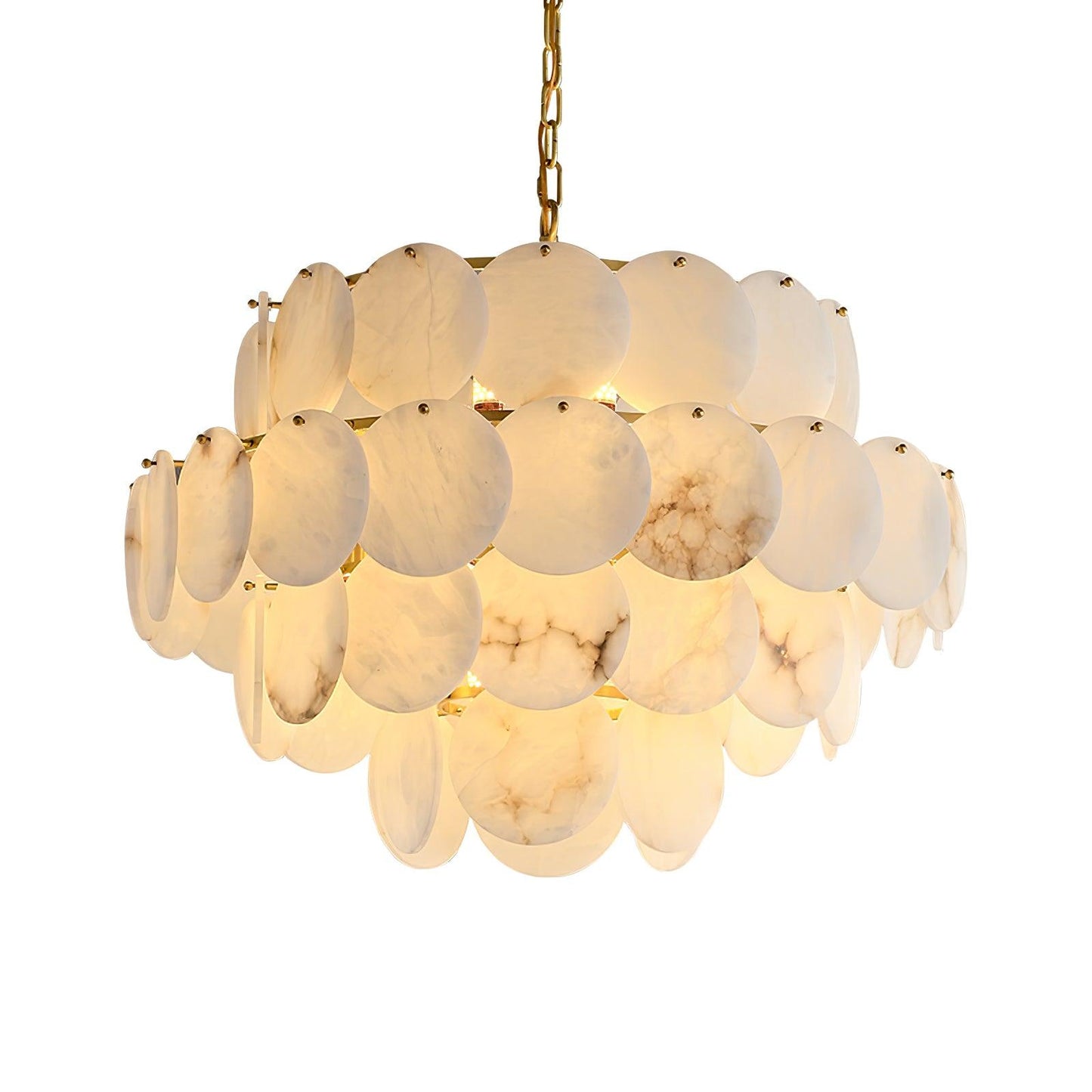 Alabaster Shell Chandelier - Loonglight