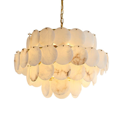 Alabaster Shell Chandelier - Loonglight