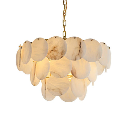 Alabaster Shell Chandelier - Loonglight