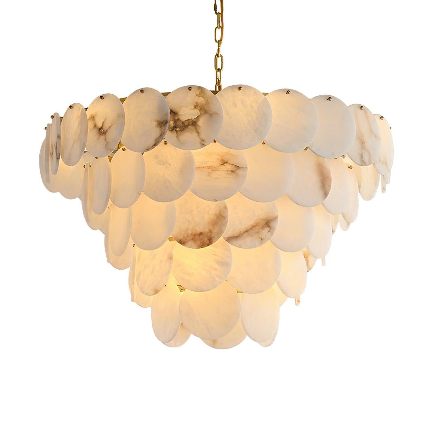 Alabaster Shell Chandelier - Loonglight